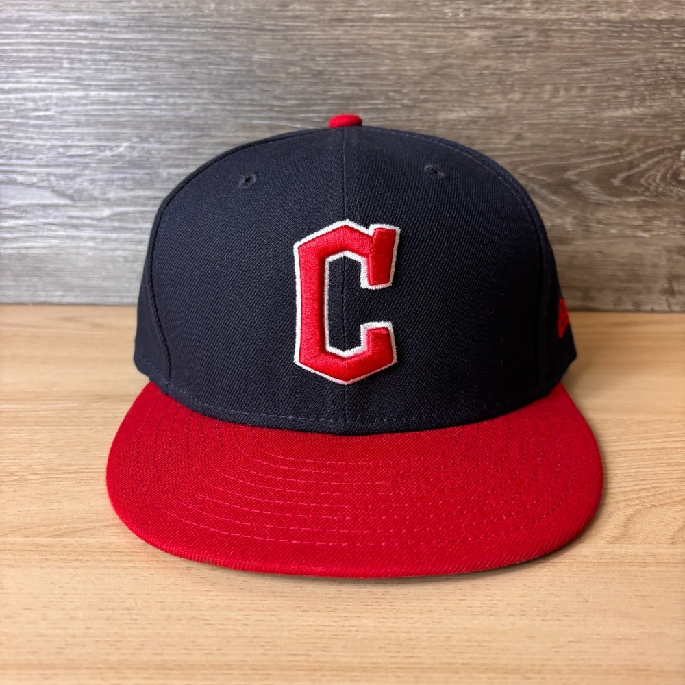 Cleveland Guardians Hat Cap Snap Back Blue Red MLB Baseball New Era